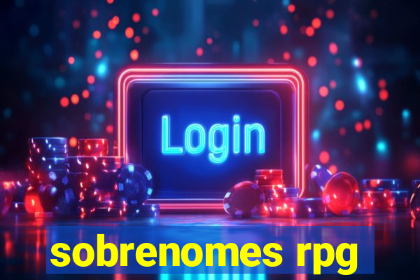 sobrenomes rpg